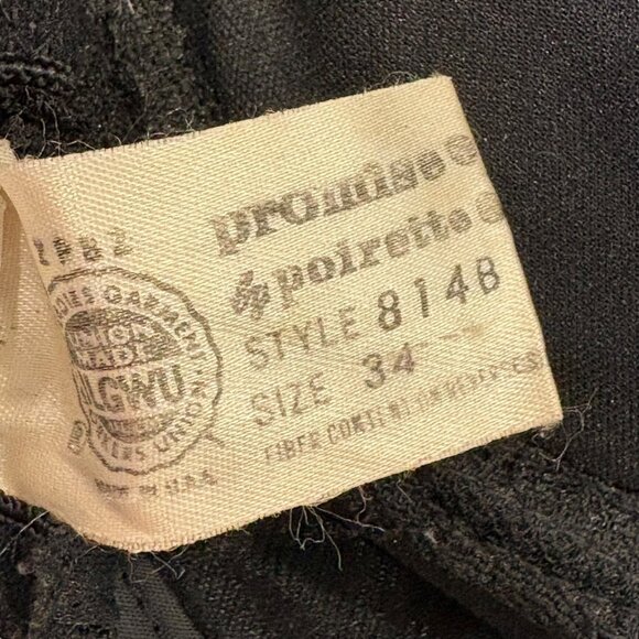 Dolores Poirette Black Lace Bra 34B Underwire Lingerie Vintage Union Made - Picture 4 of 7